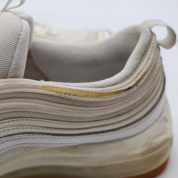 Nike Air Max 97 Triple White Men’s 10.5 Running Athletic Sneakers DJ2740-100 - Picture 10 of 11